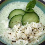 Chilled Cucumber Mint Soup 