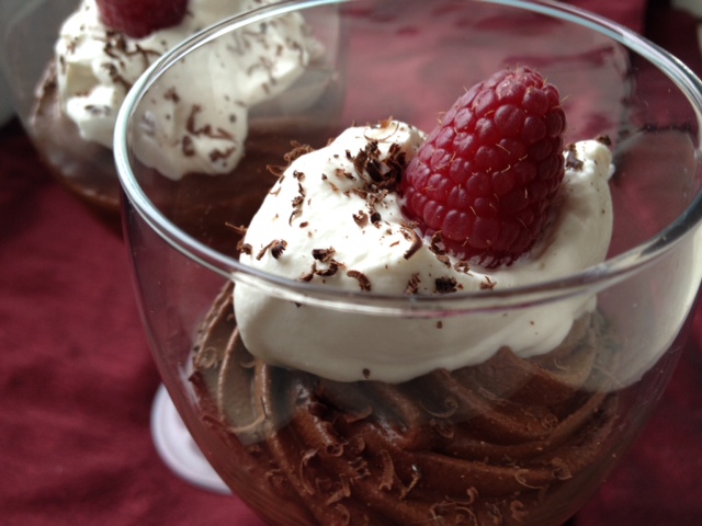 Chocolate Mousse in Glass Dish
