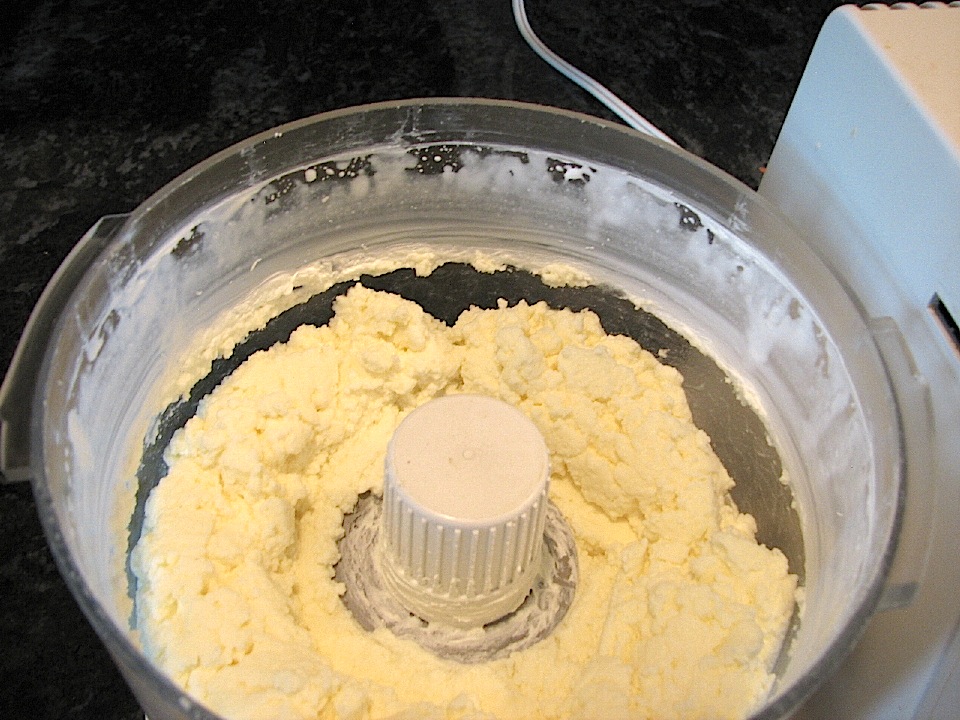 Raw Cream After Five Minutes in Food Processor