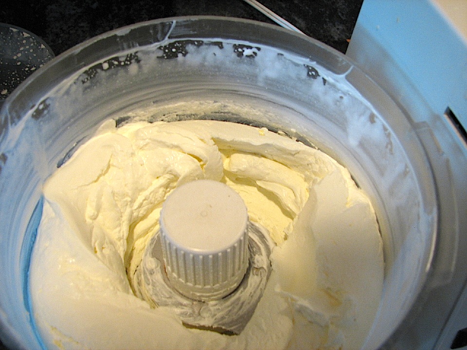 Raw Cream After Four Minutes In The Food Processor