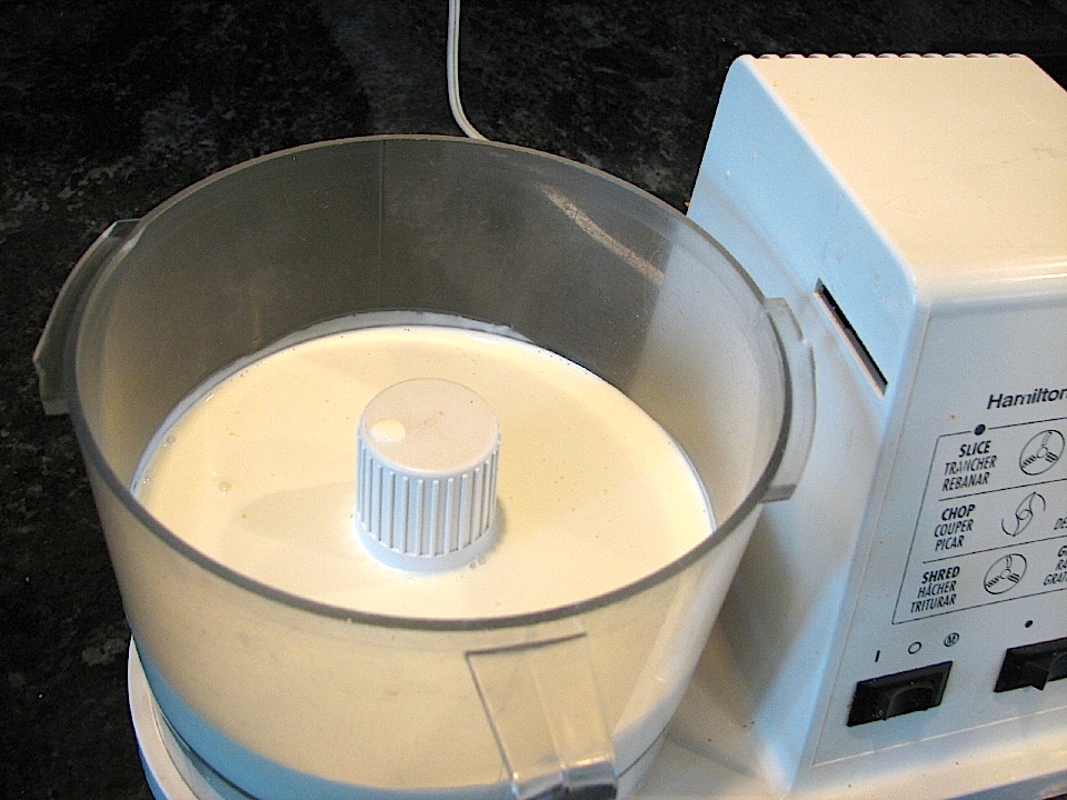 Raw Cream In Food Processor