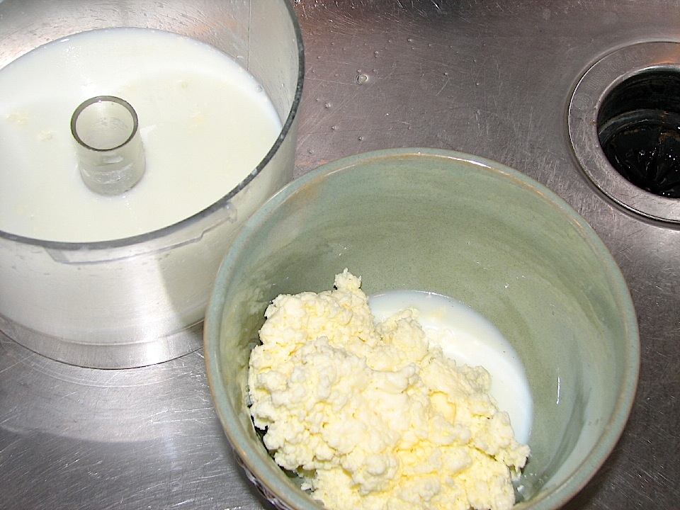 Chef's Tips For Making Butter From Raw Cream Finished Butter In Food Processor Bowl