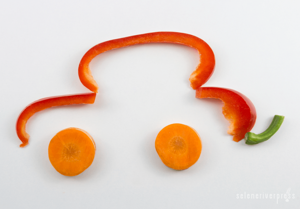 Car made of vegetables
