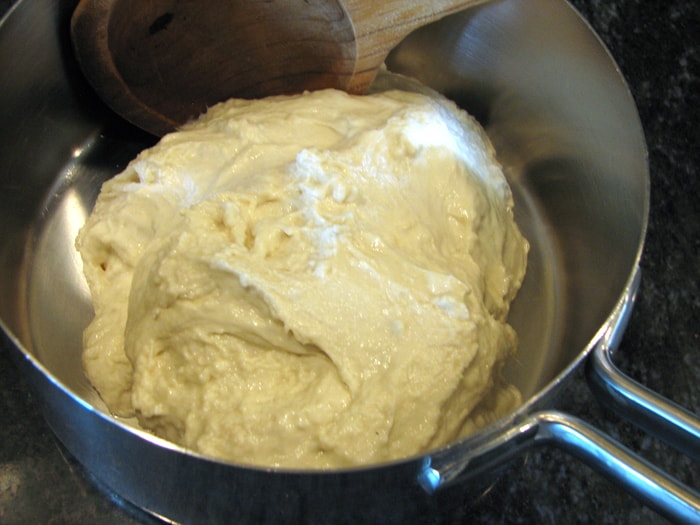 Step 2: butter, water, salt, and flour