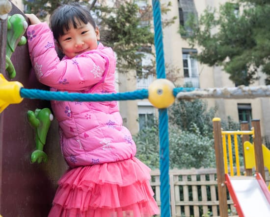 child on playground