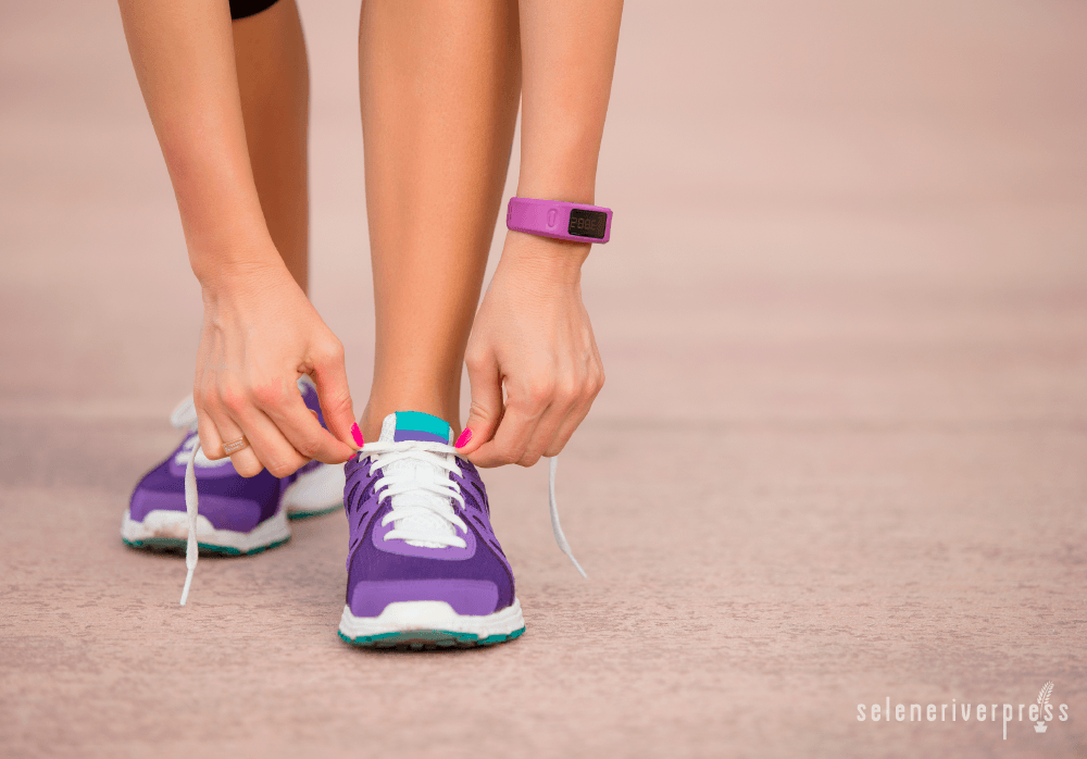 Runner with Fitbit