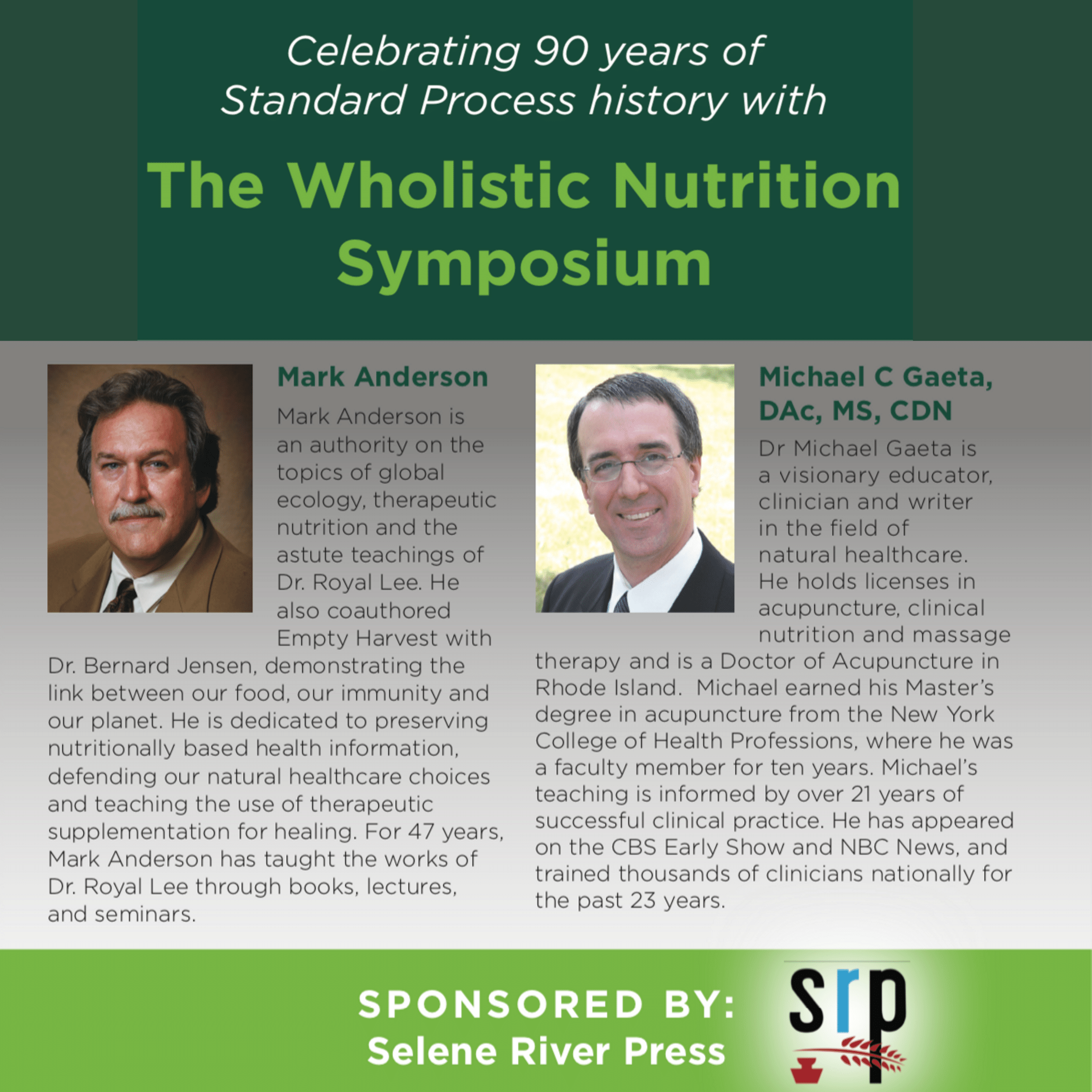 The Wholistic Nutrition Symposium Registration
