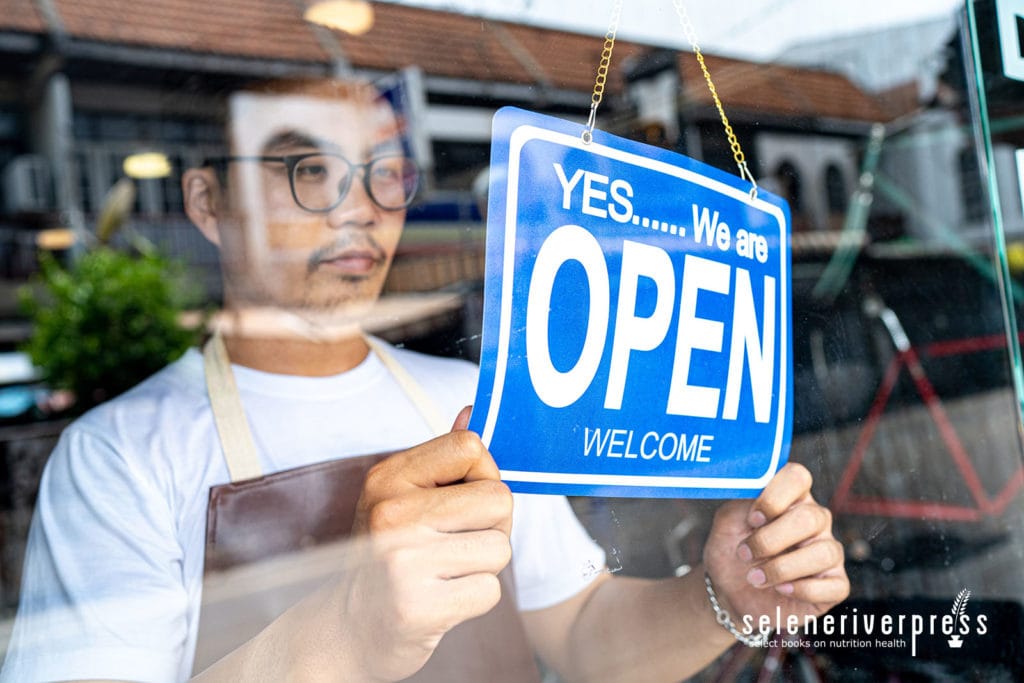 In the morning, the owner of a small business shop came to open the shop.