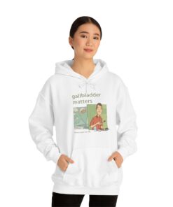 Gallbladder Matters: Unisex Hooded Sweatshirt - Image 3
